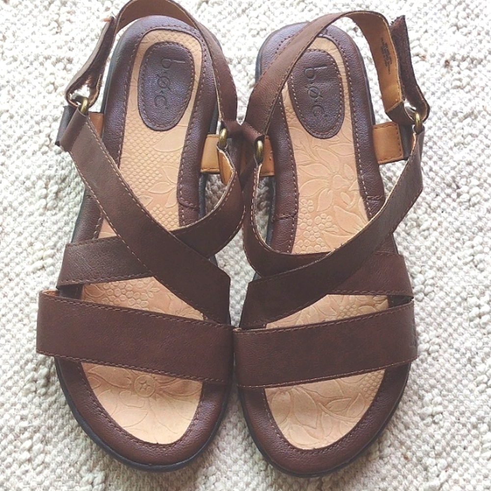 BOC brown leather sandals - Picture 4 of 6